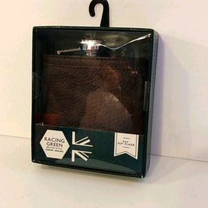 Racing Green Hip Flask